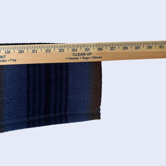 Ms Lee Reversible Southwestern Fleece Shirt Jacket Blue Red Striped 90s - Picture 7 of 11